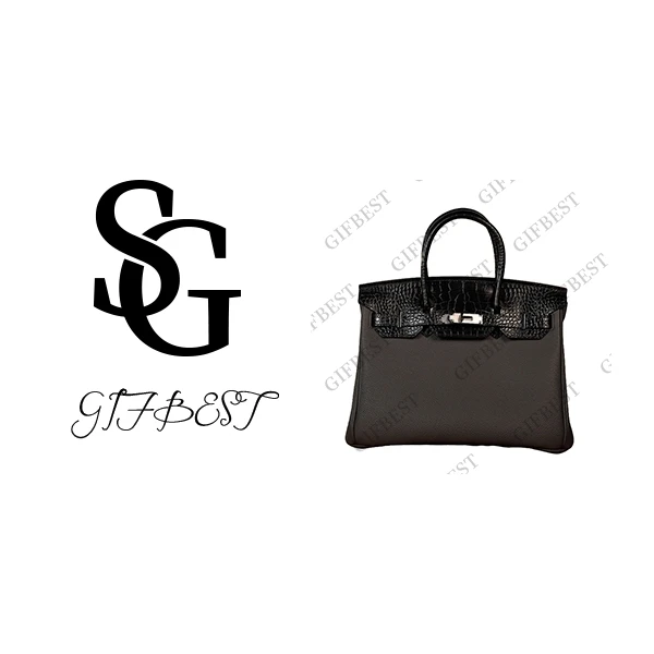 【尺寸：30*15*25】H-Liz原创设计高定鳄鱼纹单肩手提斜挎包