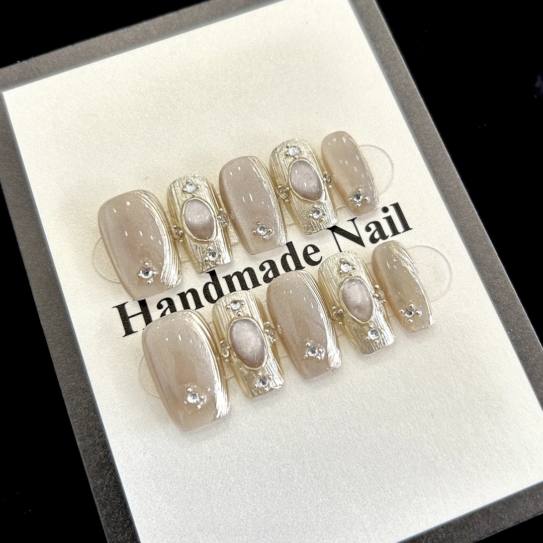 【布达拉宫】蓝珊手工穿戴甲可反复佩戴