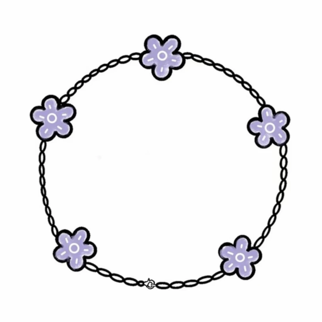 合金手链 时尚款v金草草手链