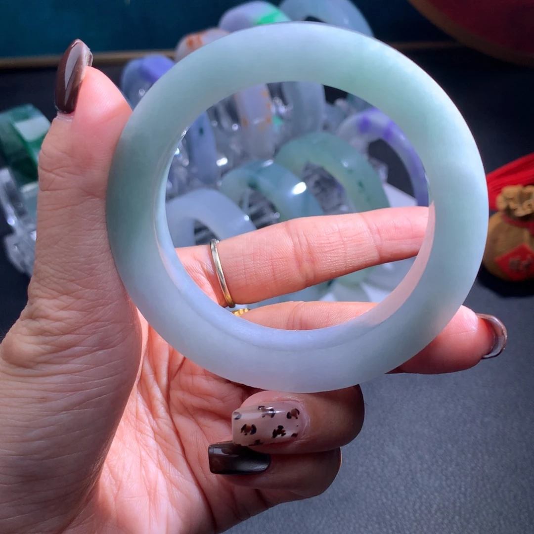 未镶嵌翡翠手镯定制翡翠?****?