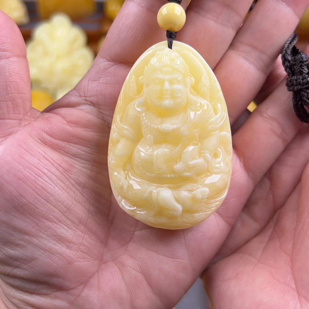 琥珀颈饰未镶嵌纯天然蜜蜡