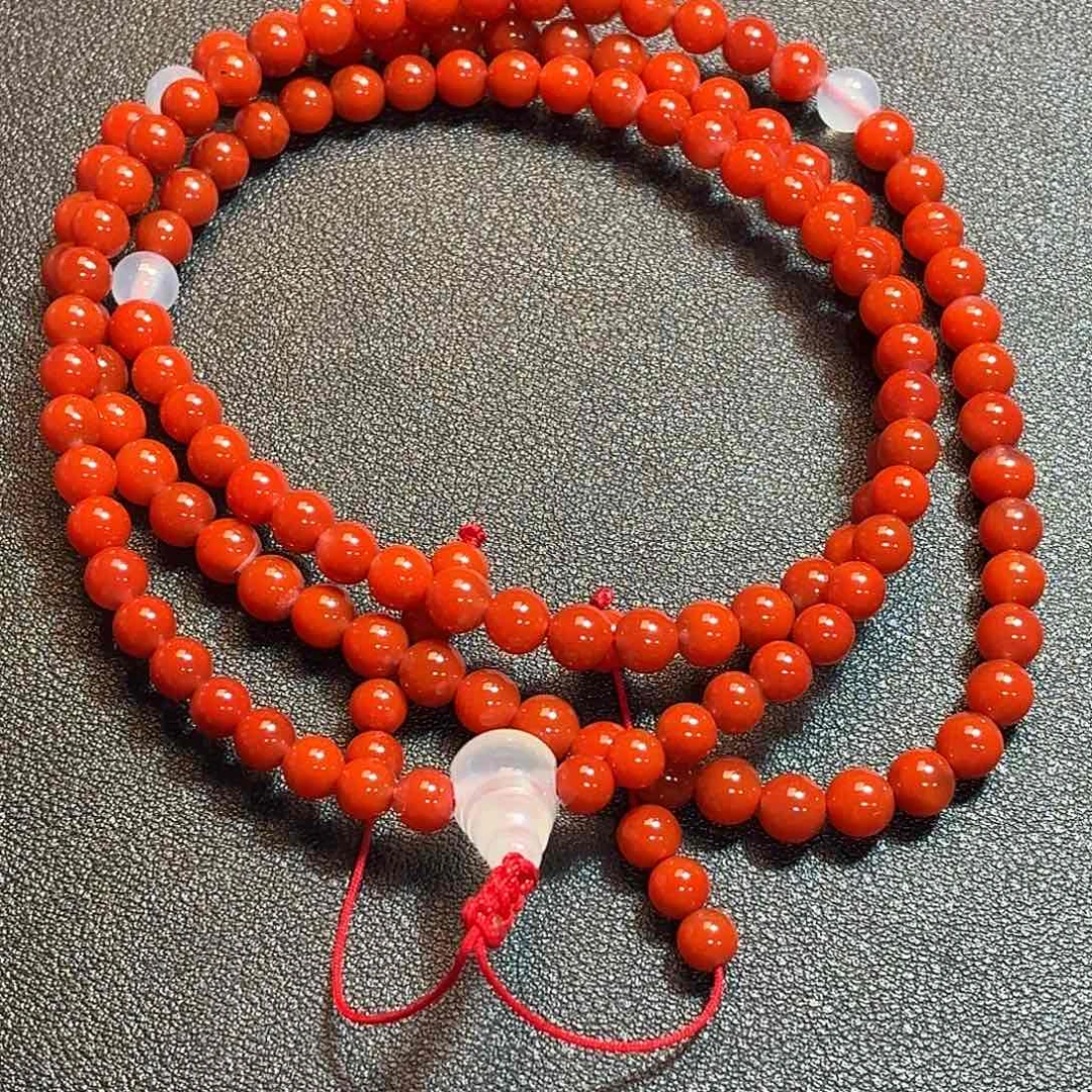 麦***糖南红玛瑙未镶嵌多圈