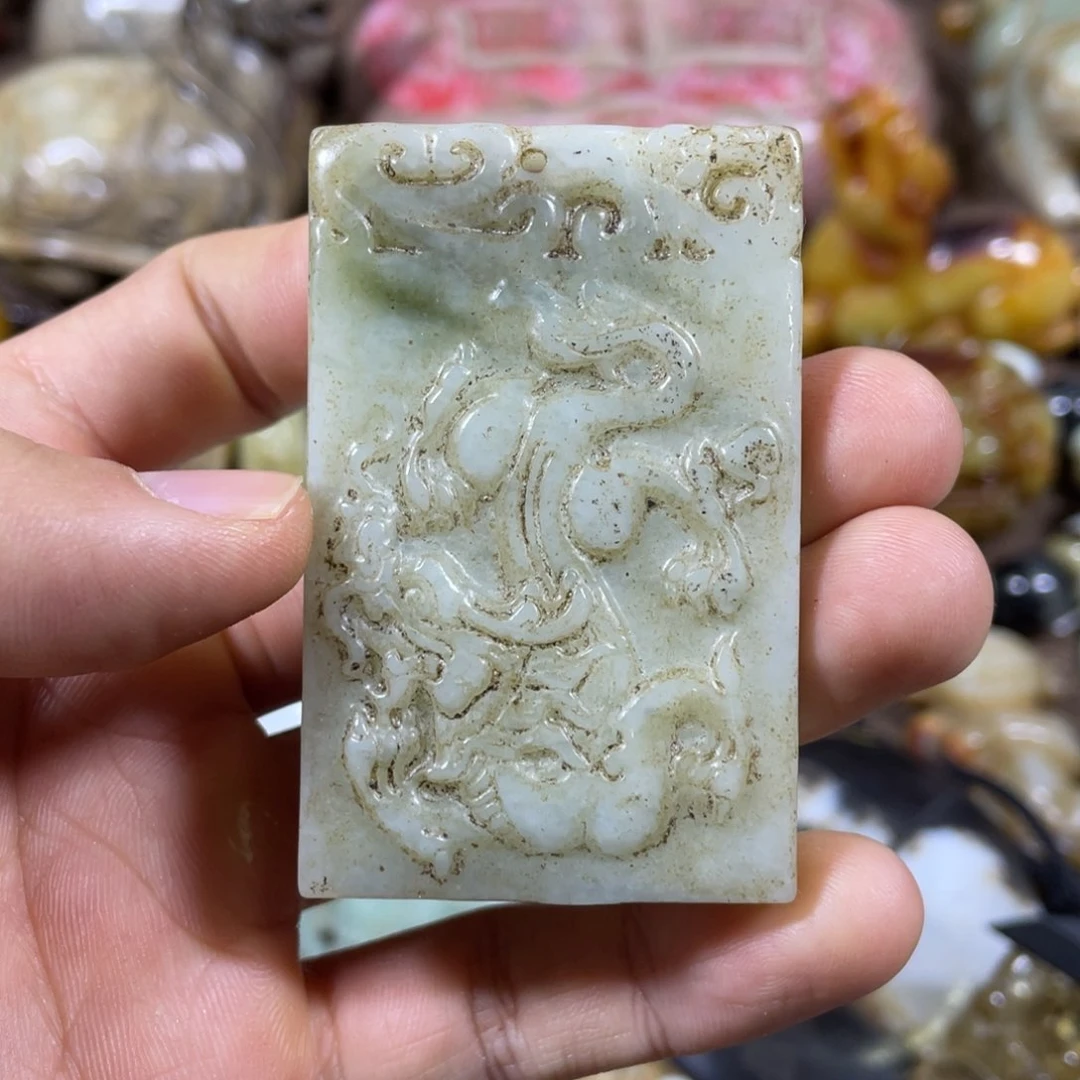 和田玉吊坠(不含链)未镶嵌