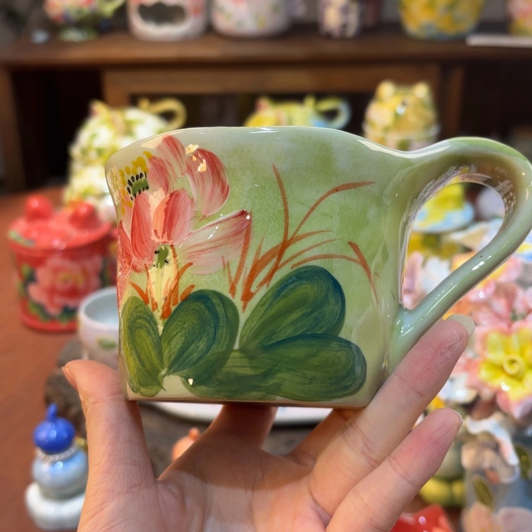 景德镇手绘高温釉下彩陶瓷茶具