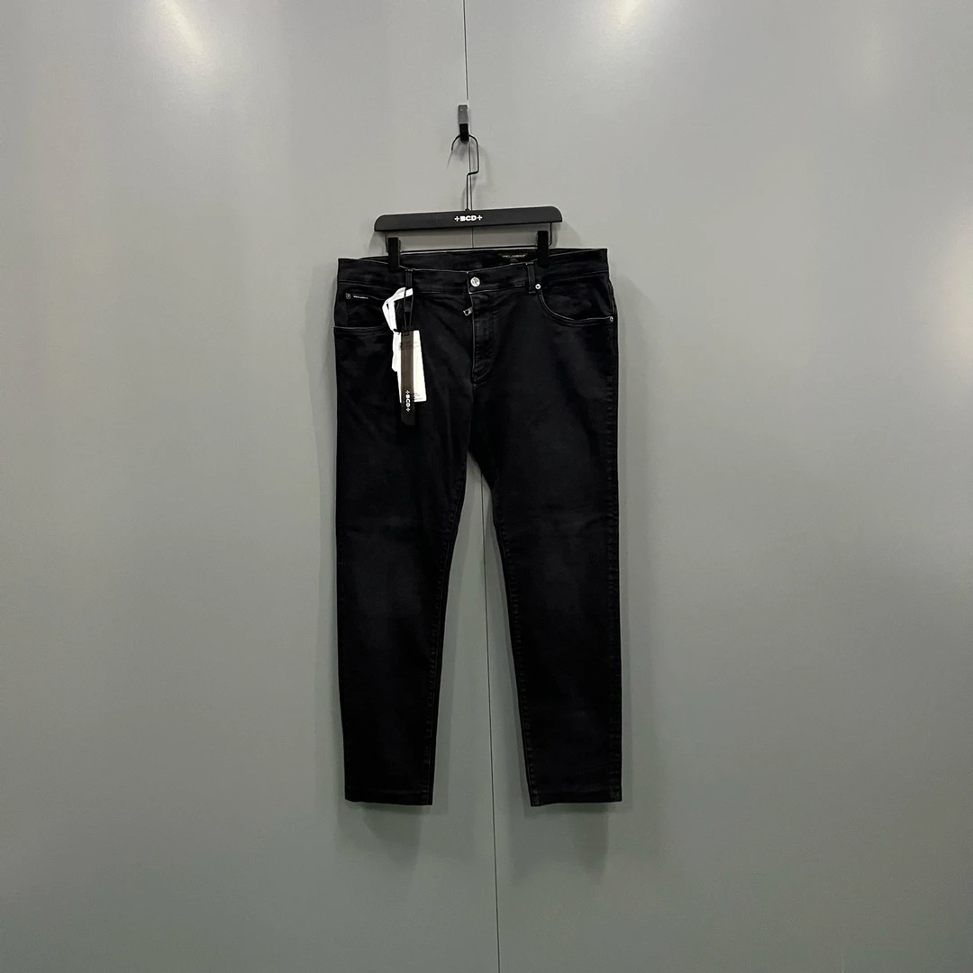 95新 maje jp926 DG 黑色牛仔裤 58码 019419