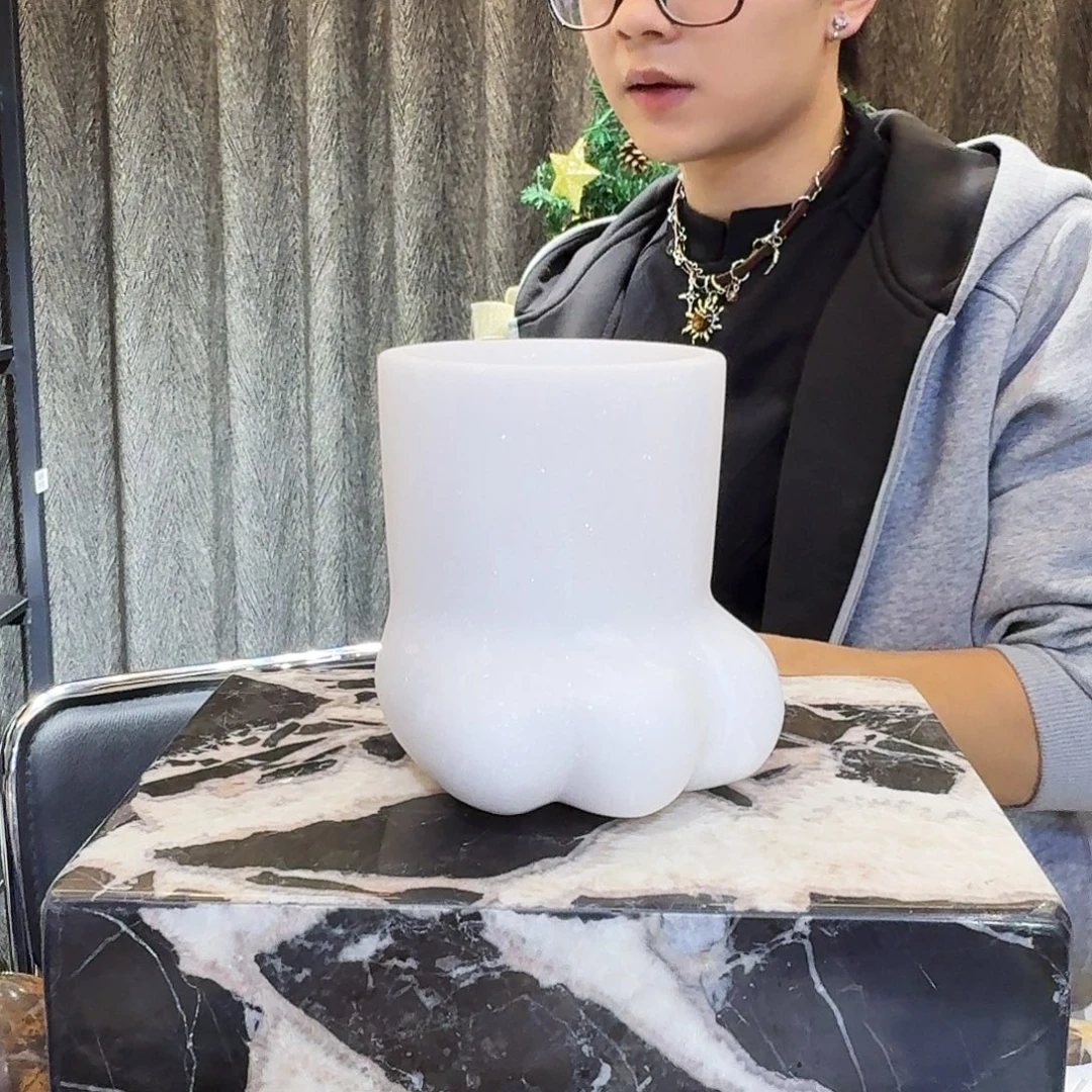 大理石108皇家白玉猫爪杯