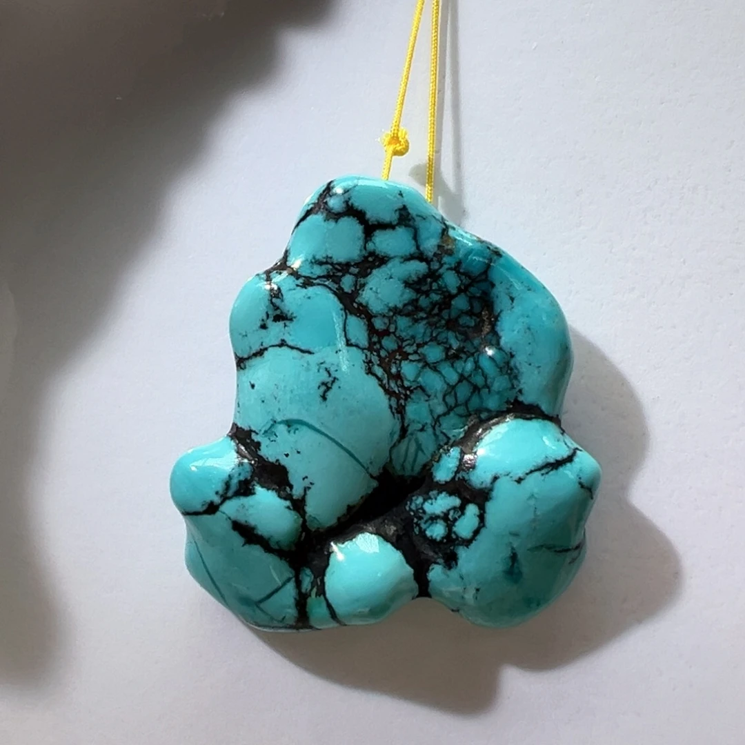 绿松石未镶嵌挂件