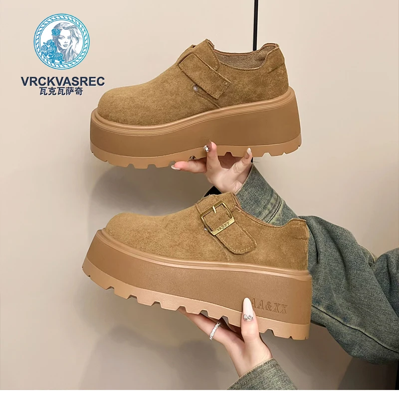 VRCKVASREC瓦克瓦萨奇厚底增高休闲勃肯鞋女2025年秋季新款女鞋