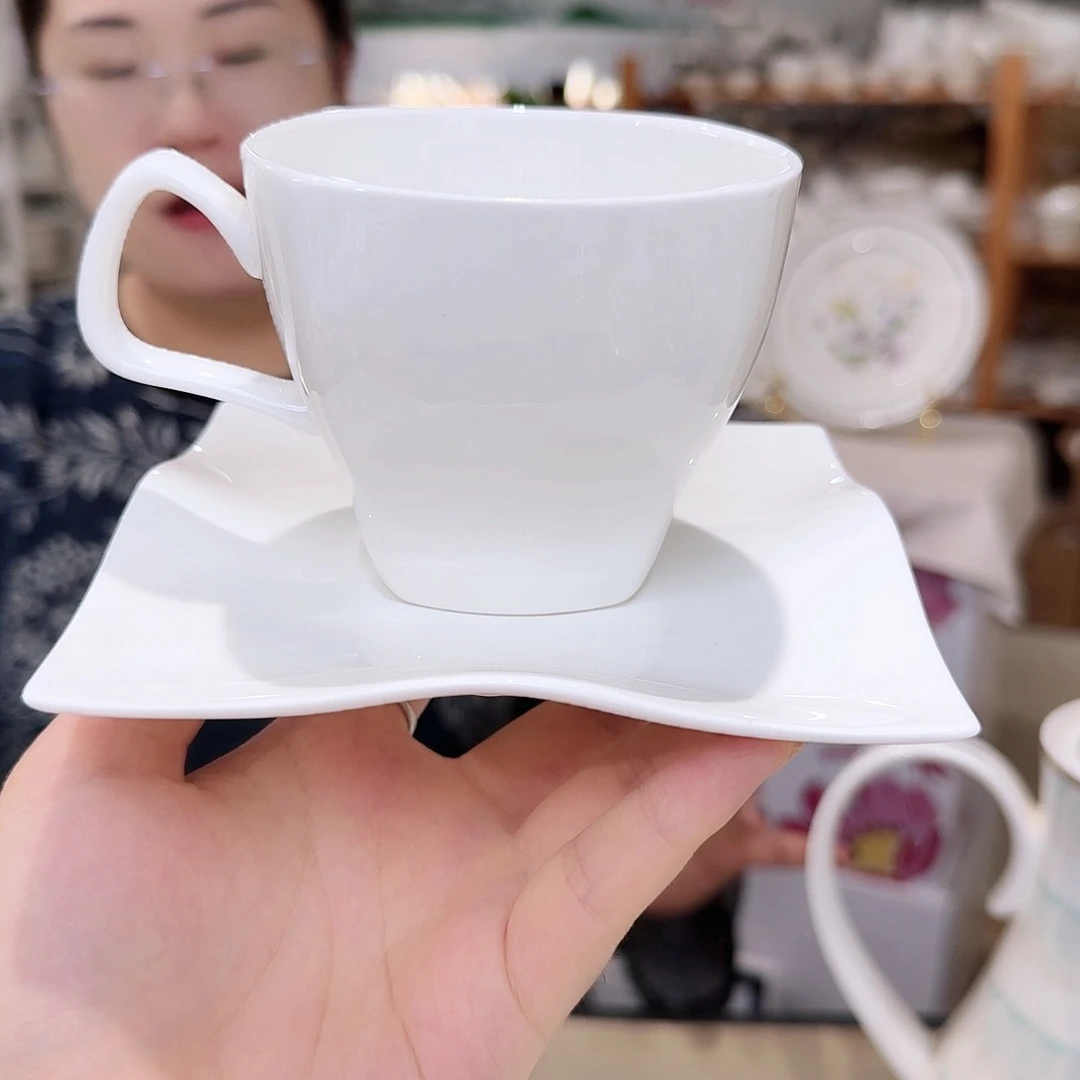妙***o骨瓷高骨220ml咖啡杯碟