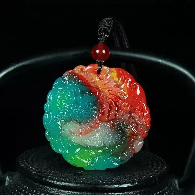 非金属棉绳项链 气质百搭麒麟送福男女款项链