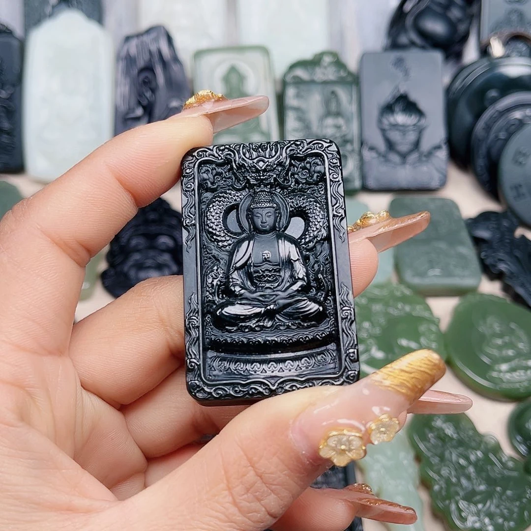 和田玉（青玉）颈饰未镶嵌