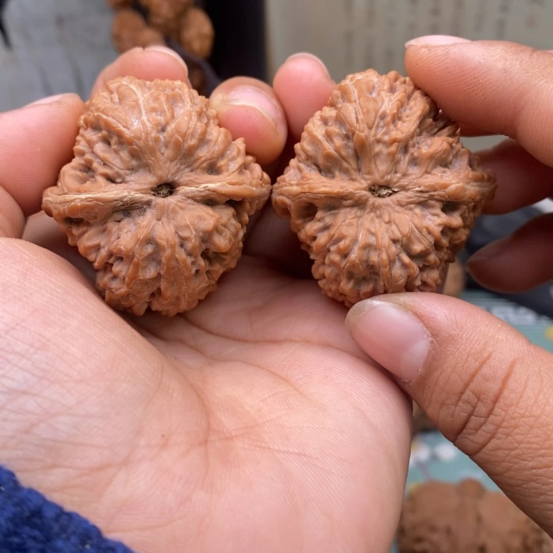 文玩核桃把件38大蒜头