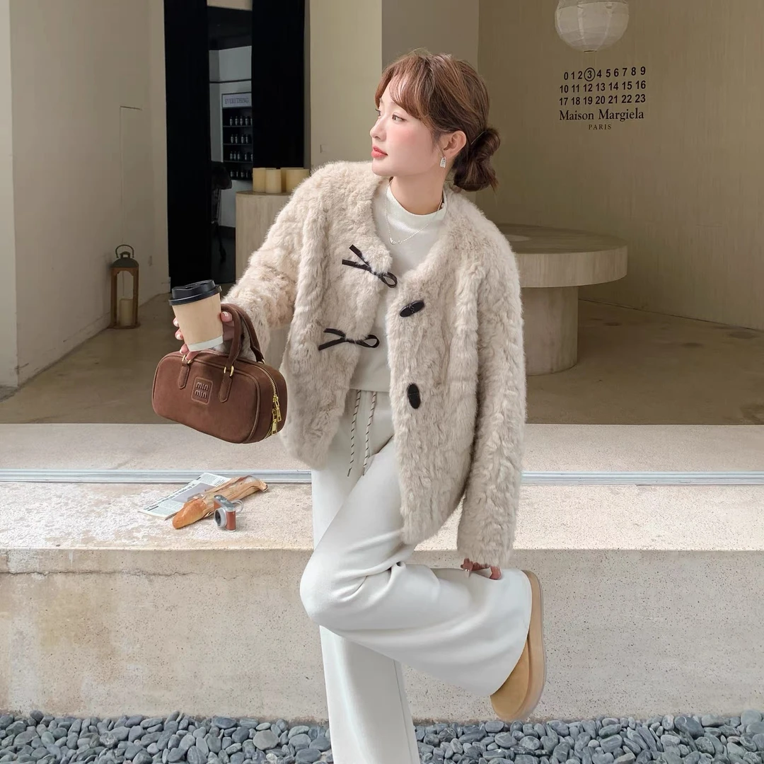 MK-整张花狐皮毛一体软糯洋气高贵女装秋冬保暖毛毛外套8925709