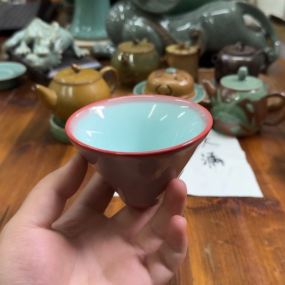 老白青瓷茶器微瑕0310