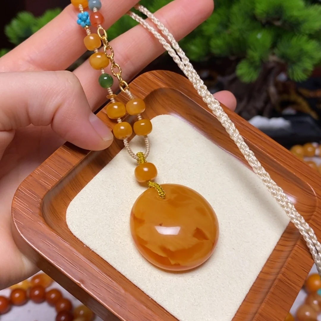 【闪购商品】蜜蜡颈饰未镶嵌项链