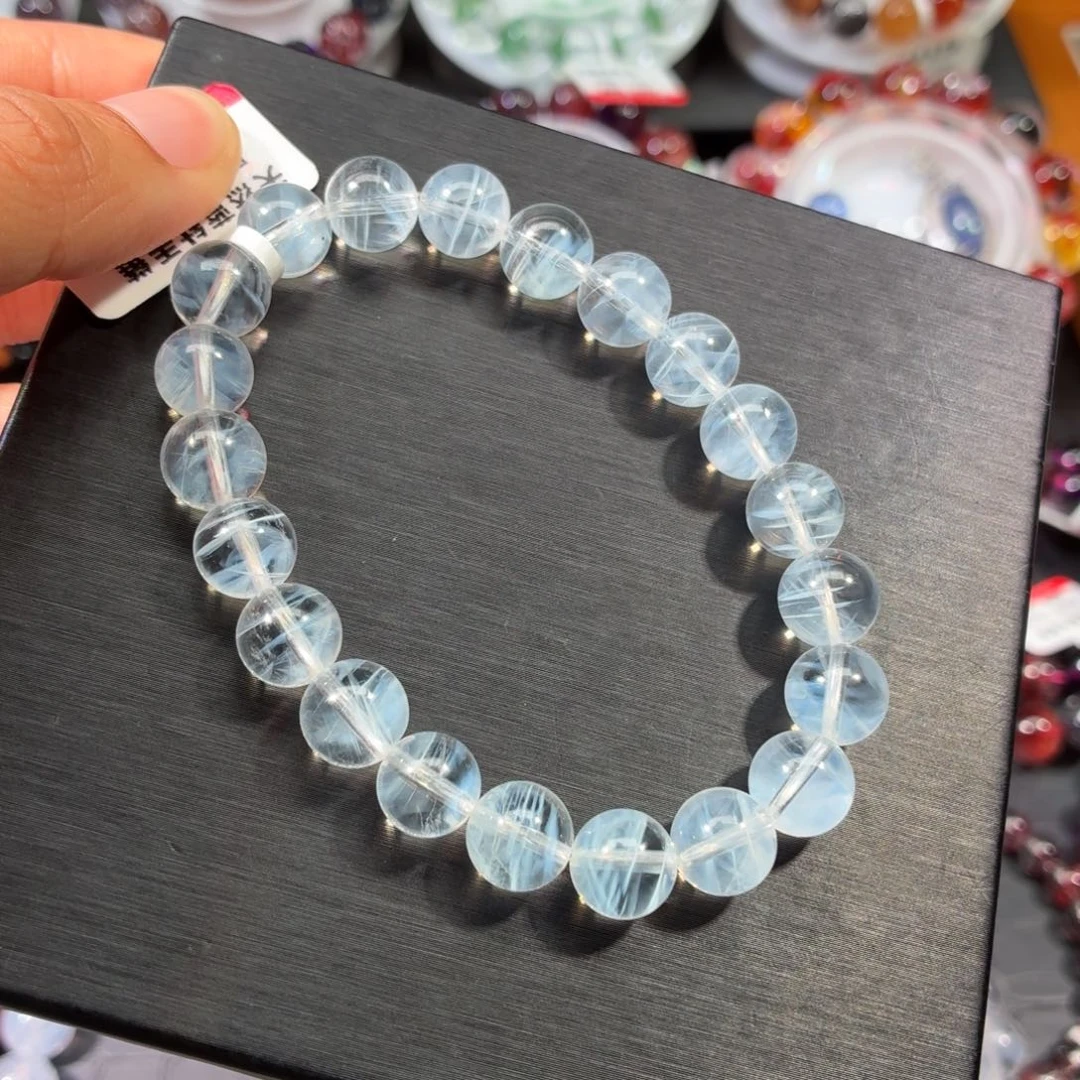 水晶手链未镶嵌蓝针9