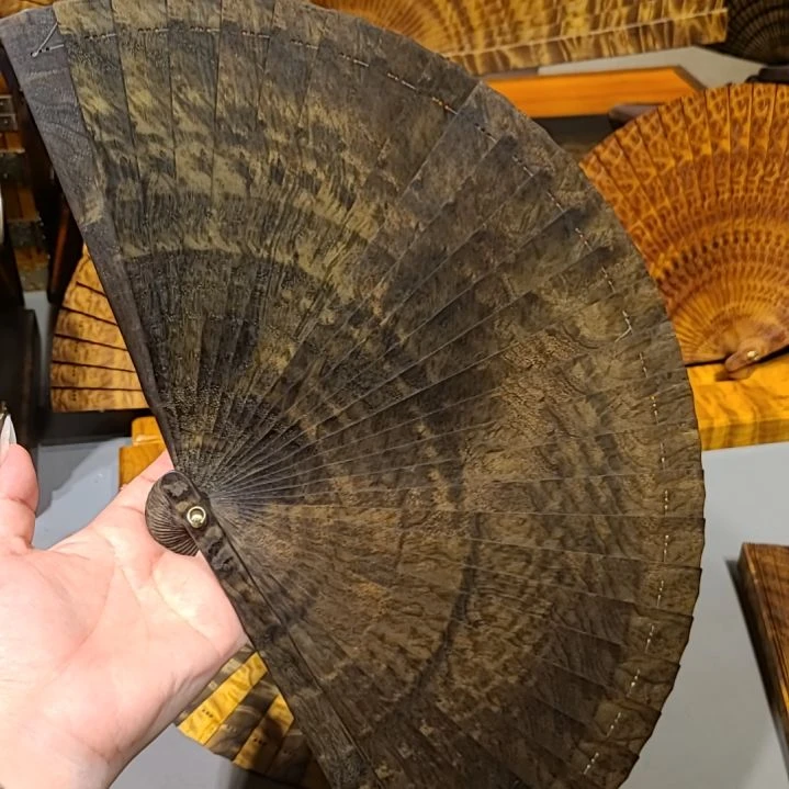 扇子21小叶桢楠金丝楠木苏扇阴沉