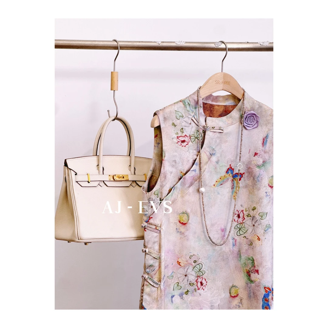 AJ-EVS【倾国倾城·香云纱工艺真丝混纺新中式上衣】