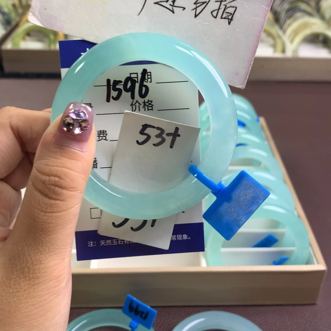 蛇纹石玉未镶嵌手镯1596