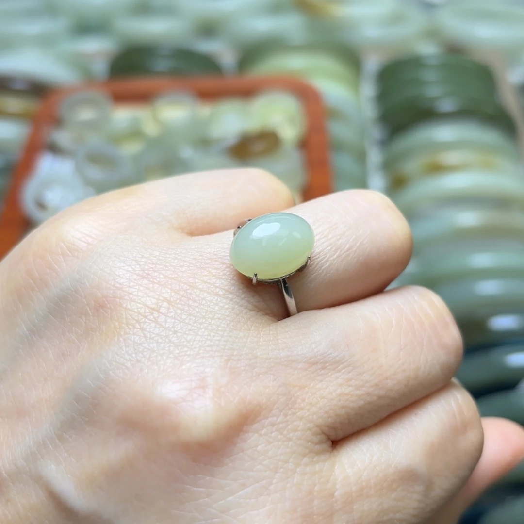 手链银S925镶嵌和田玉