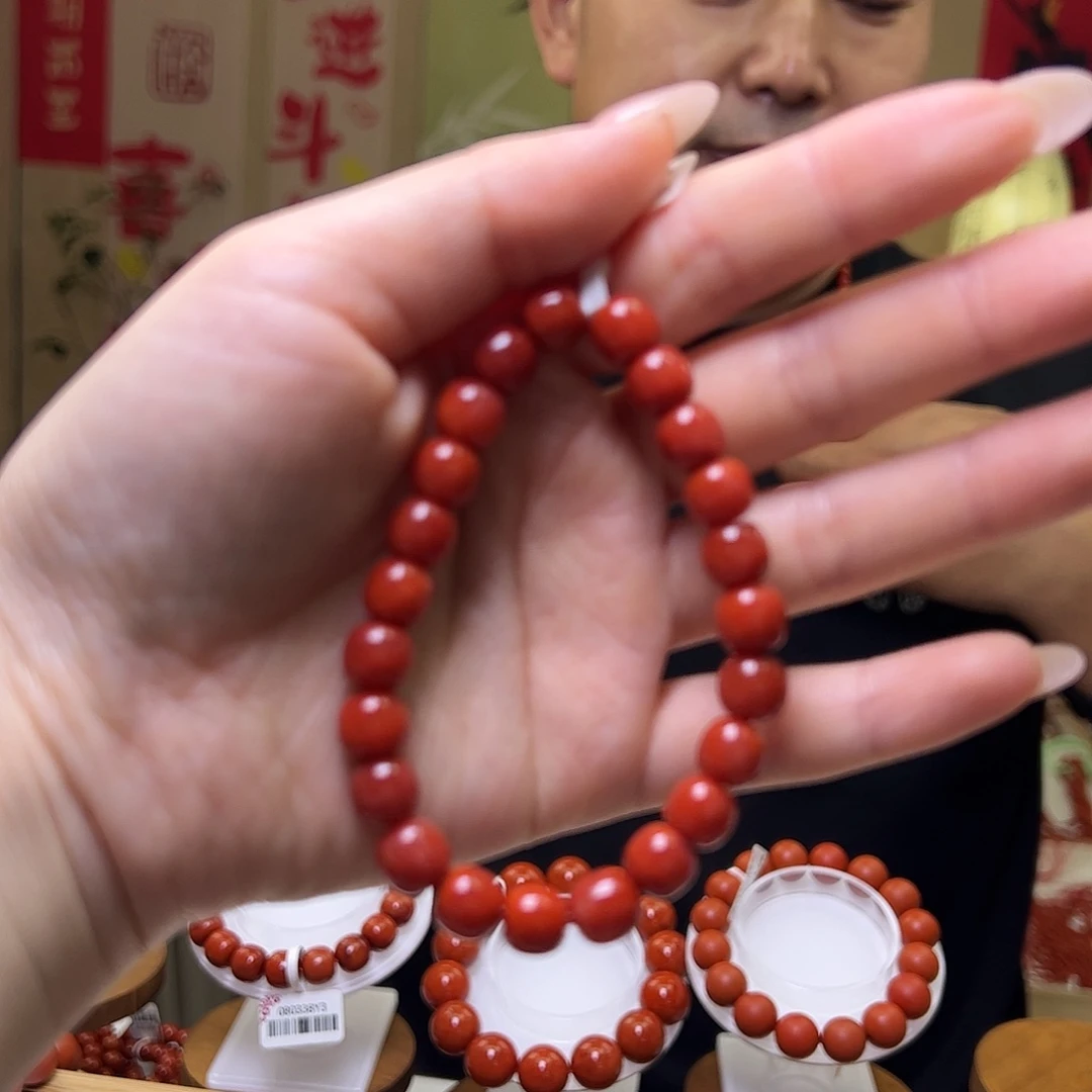 南红玛瑙未镶嵌8mm老型手串