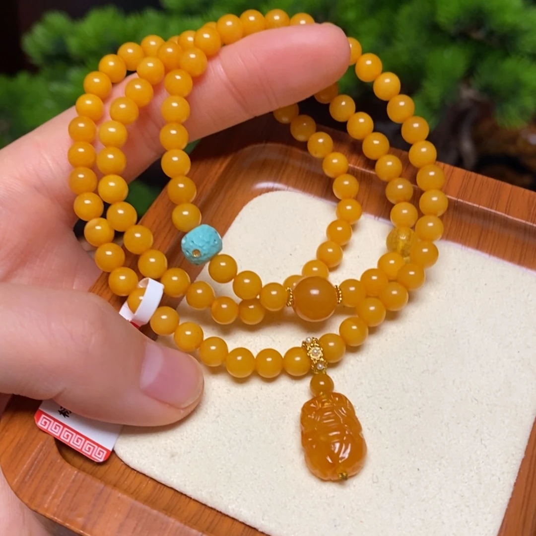 【闪购商品】未镶嵌蜜蜡手链手串