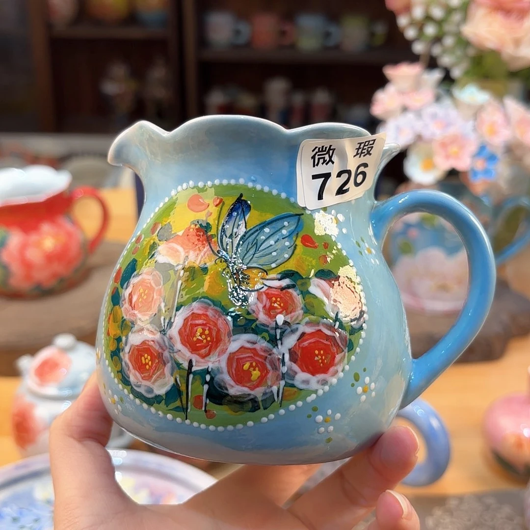 漫*景德镇手绘高温釉下彩陶瓷茶具