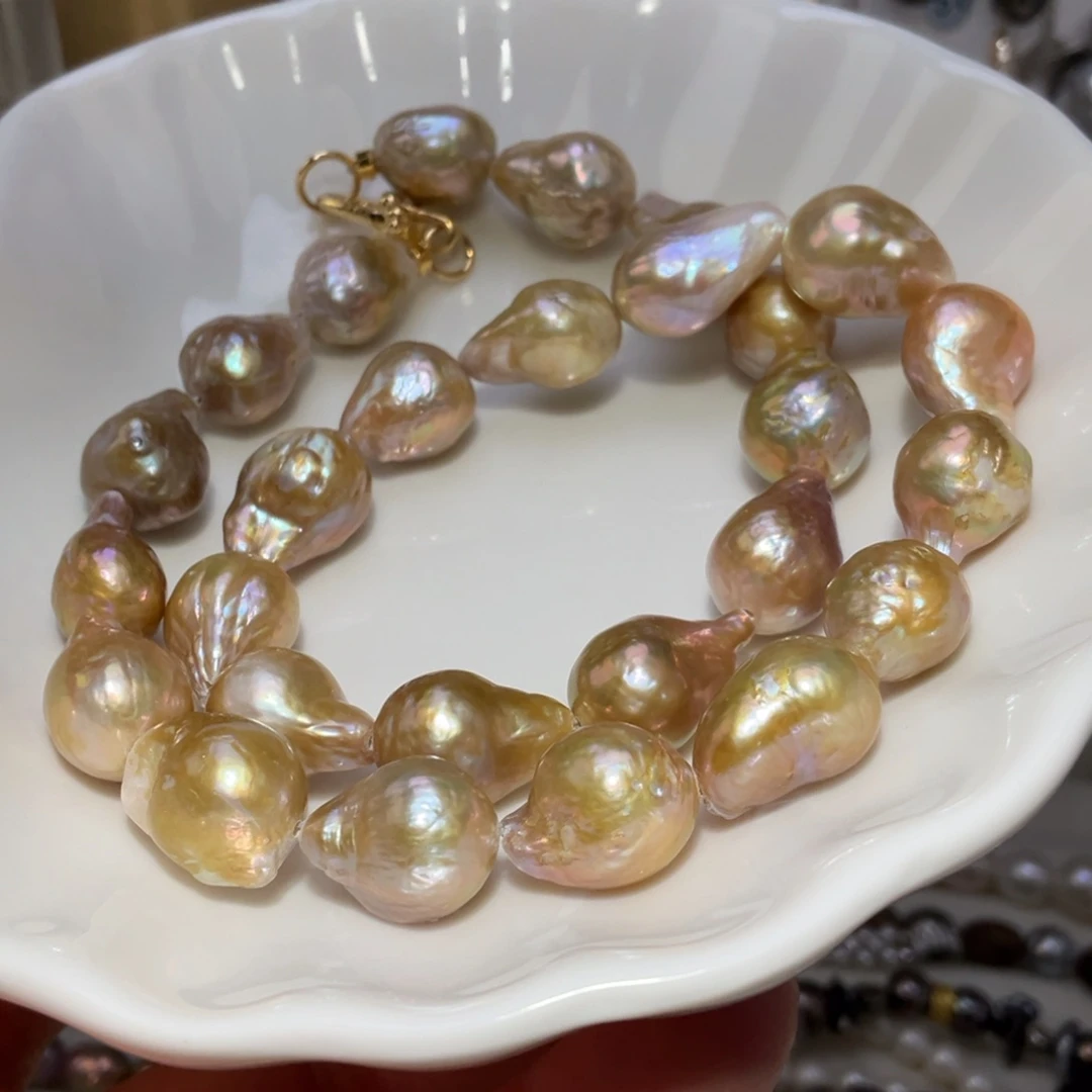 颈饰银S925镶嵌淡水珍珠