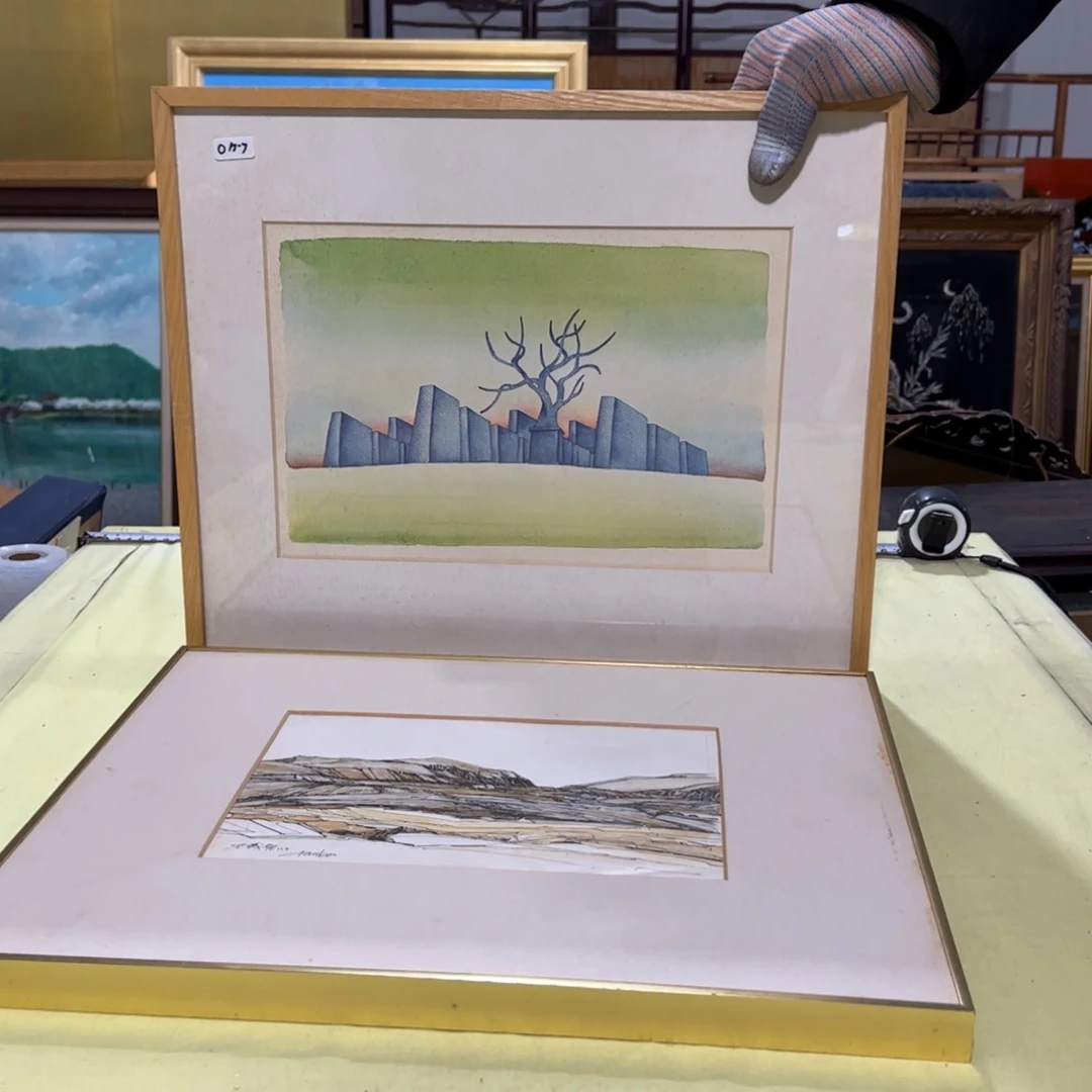 绘画用****2屏风框画油画版画水墨山水画