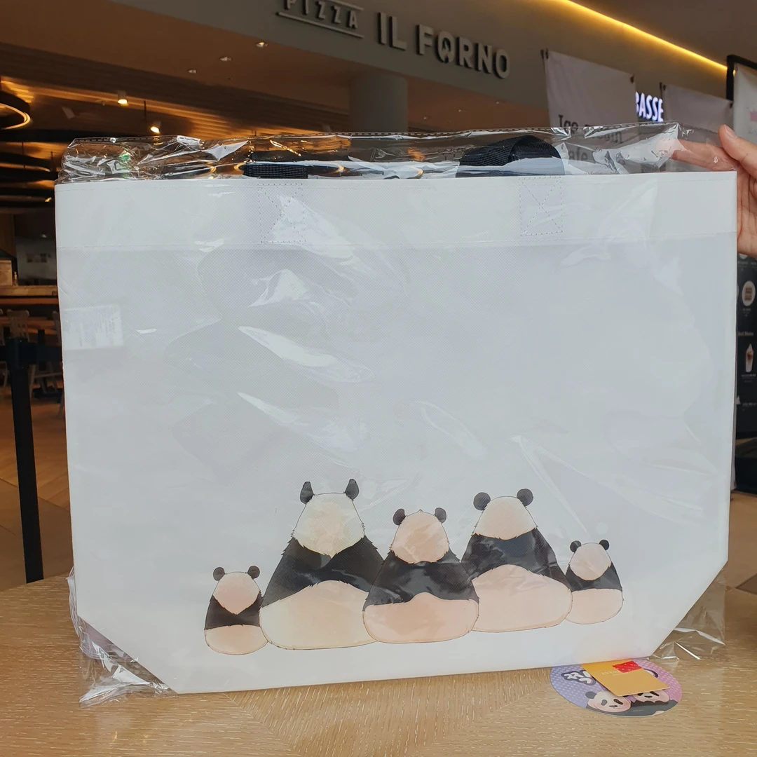 爱宝乐园福宝周边8秒联名宝家族背影购物袋