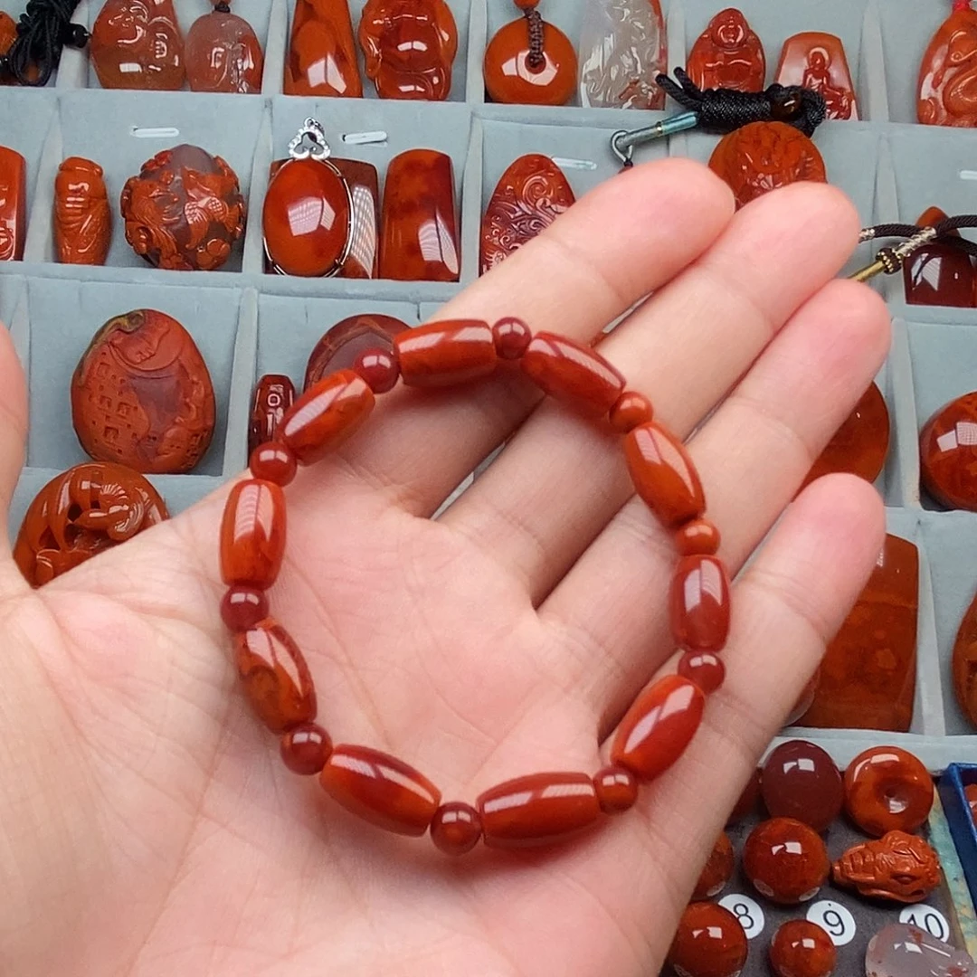 南红玛瑙未镶嵌手串