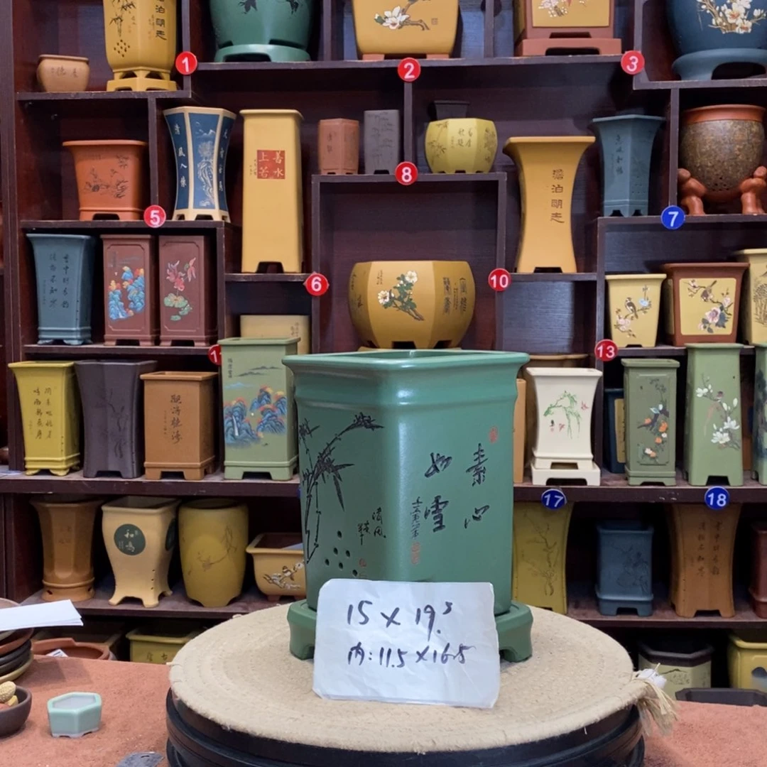 紫砂花盆紫砂花盆