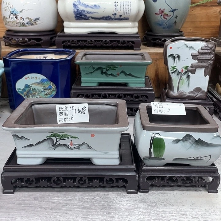 陶瓷精品紫砂花盆精装抢购