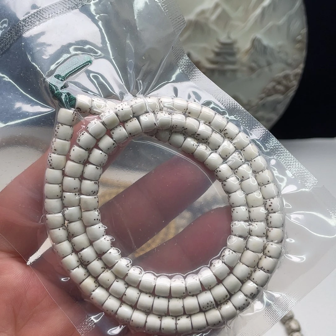 星月菩提把件原生态6x5直切108