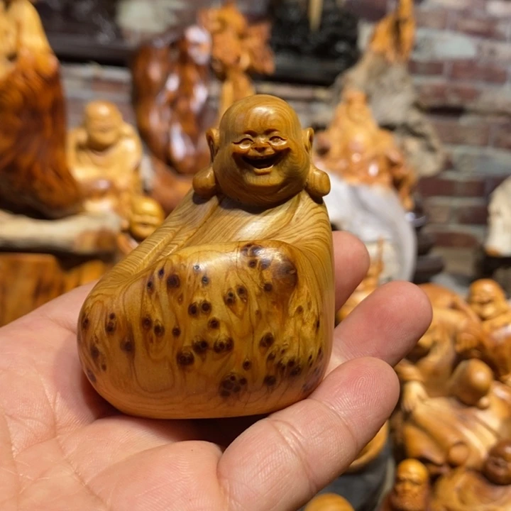 柏木崖柏根雕摆件
