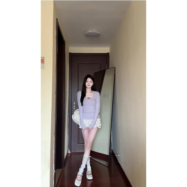 韩系法式辣妹风设计感修身显瘦辣妹上衣女夏季仙女半身裙两件套