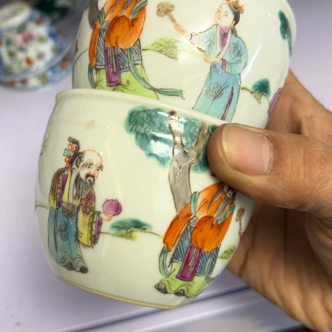 独***狼瓷片瓷器摆件、茶室雅器