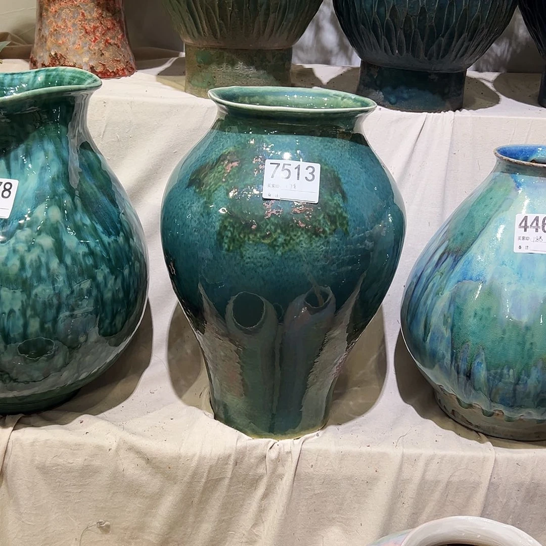 缸7513高35口13陶瓷花瓶无孔