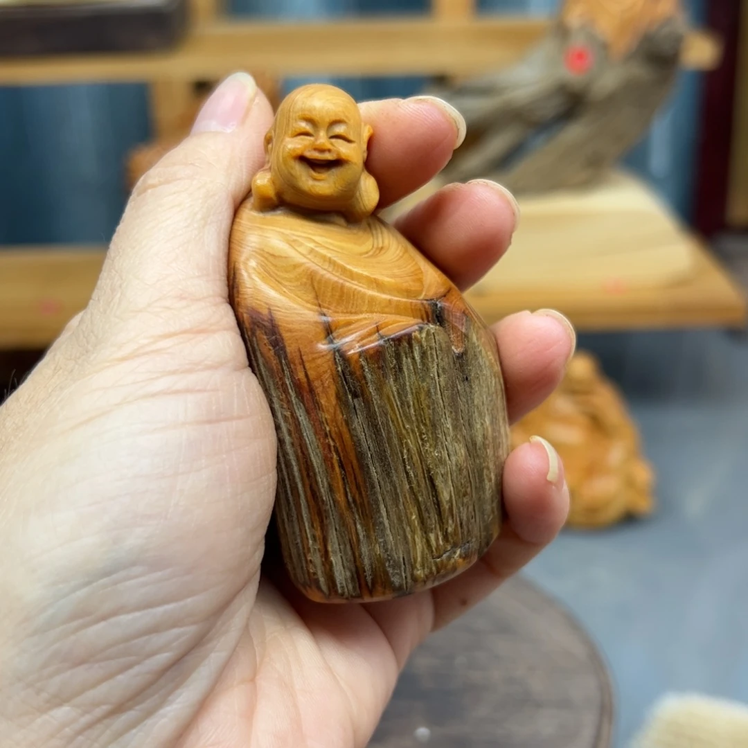 柏木崖柏木摆件手把件，63