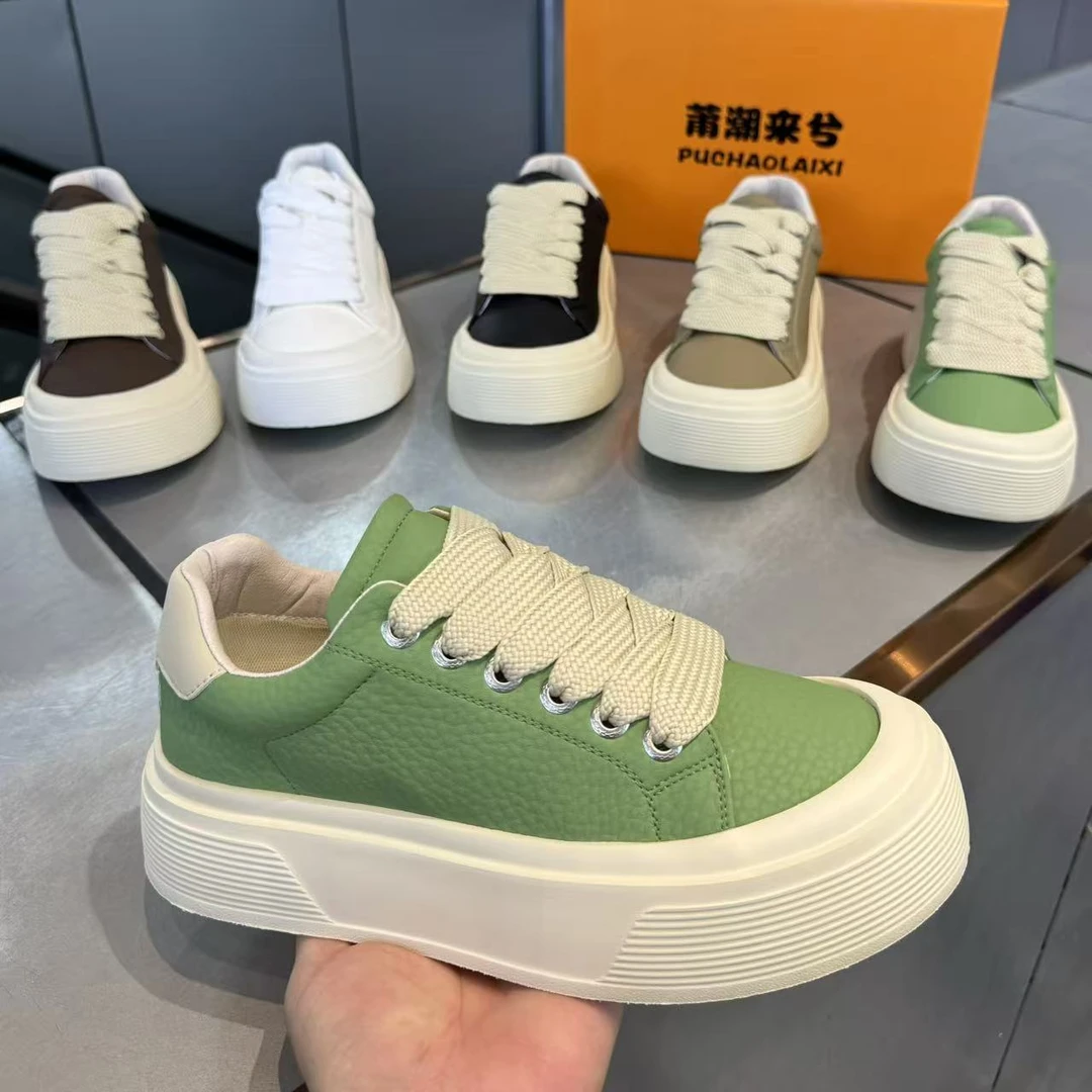 男士潮流秋季增高春秋系带休闲鞋运动鞋男鞋青少年休闲板鞋