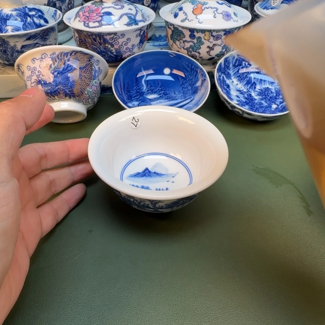 纯手工纯手绘茶具石头27