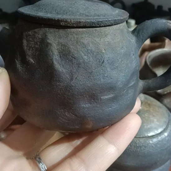 纯手工茶壶柴烧的