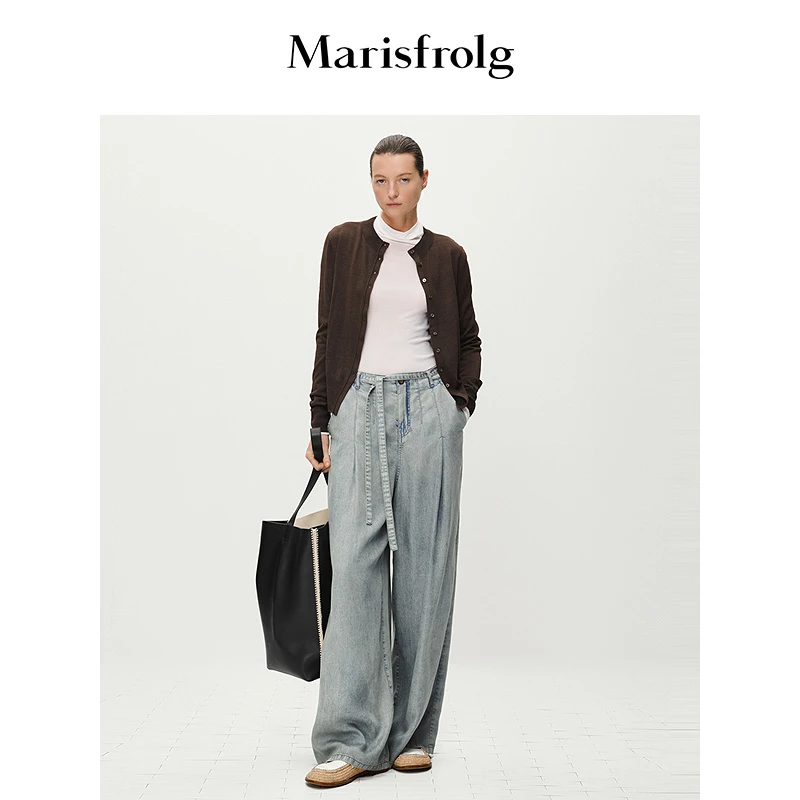 【新能量黑裙】Marisfro玛丝菲尔休闲气质百搭时尚裤子ACFZ20815