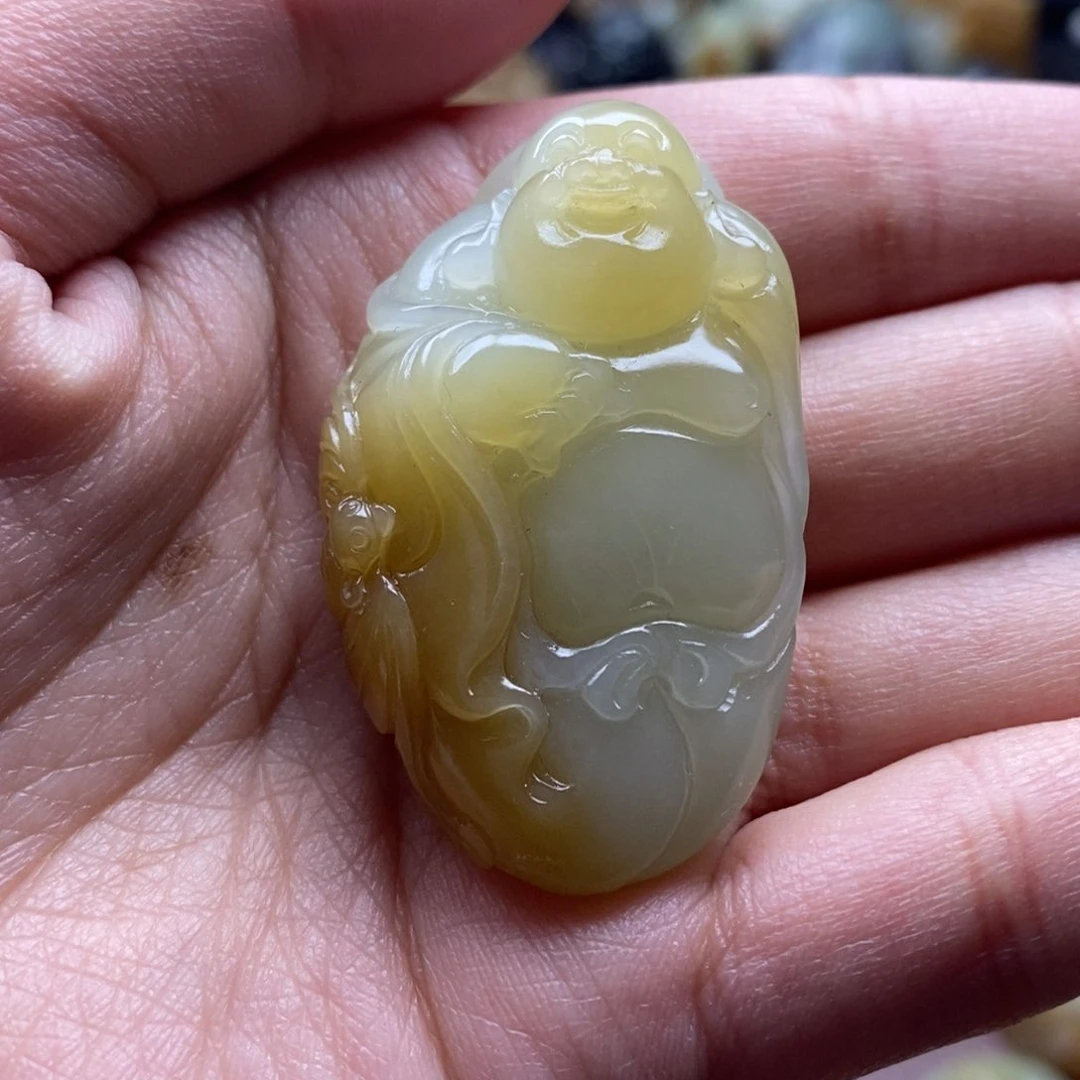 吊坠(不含链)未镶嵌和田玉（糖玉）