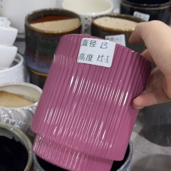 多肉绿植陶瓷花盆9.9包邮，有孔