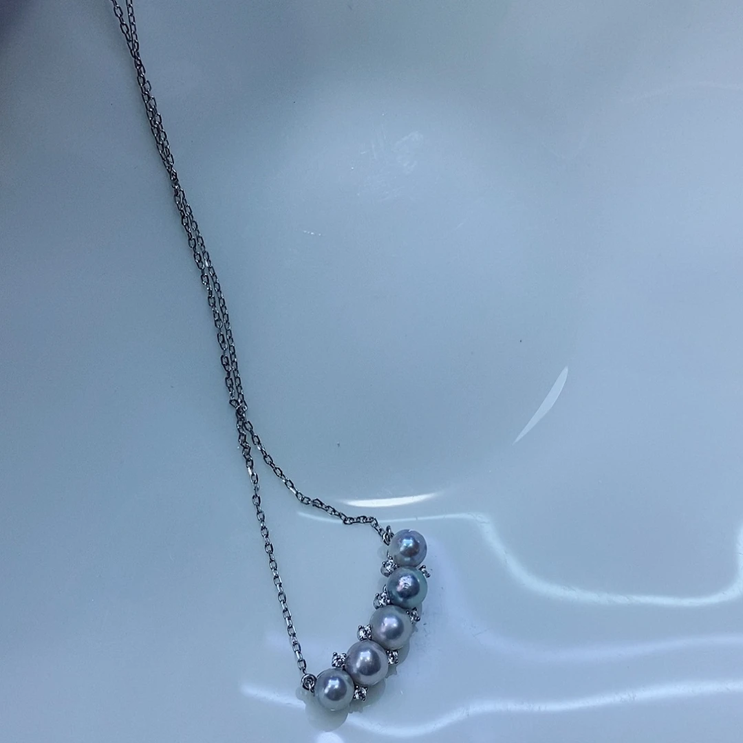 海水珍珠颈饰银S925镶嵌