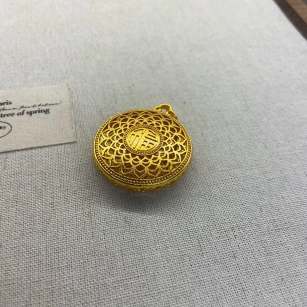 吊坠 CHANGJIU/昌久 黄色轻奢时尚气质简约经典吊坠059