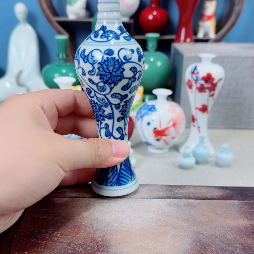 陶瓷手工小花器摆件
