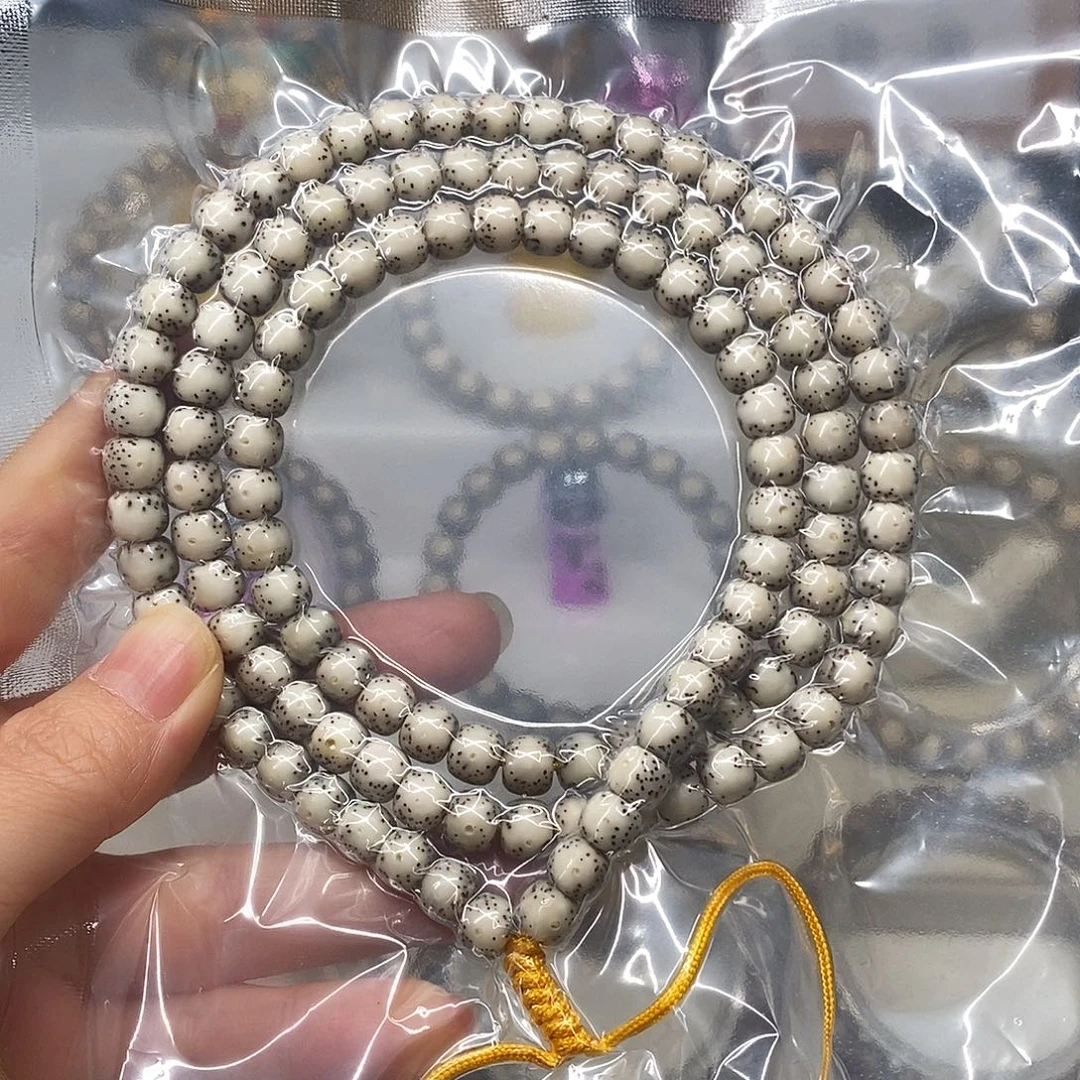 星月菩提手串卡8半臂留白108