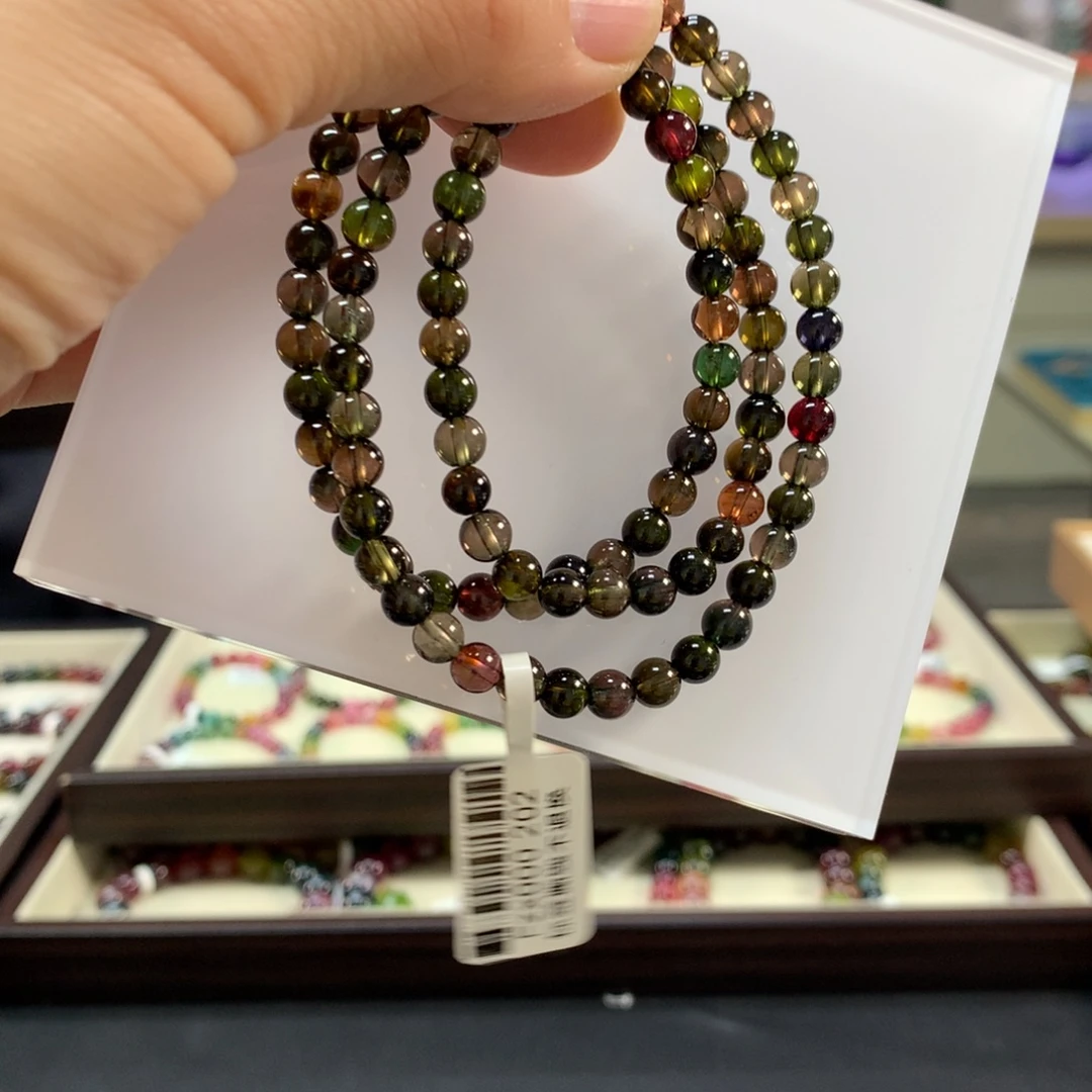 未镶嵌手链碧玺5.7左右